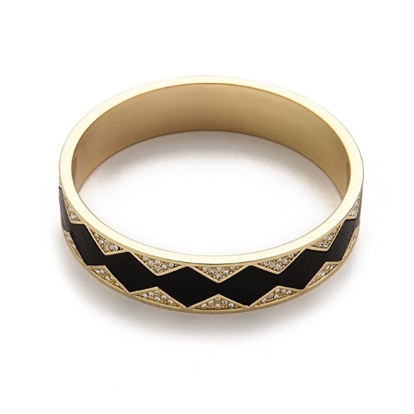 HOH 1960 Grey Leather Sunburst Bangle Bracelet - Picture 3 of 7